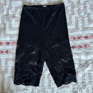 free people lace biker shorts